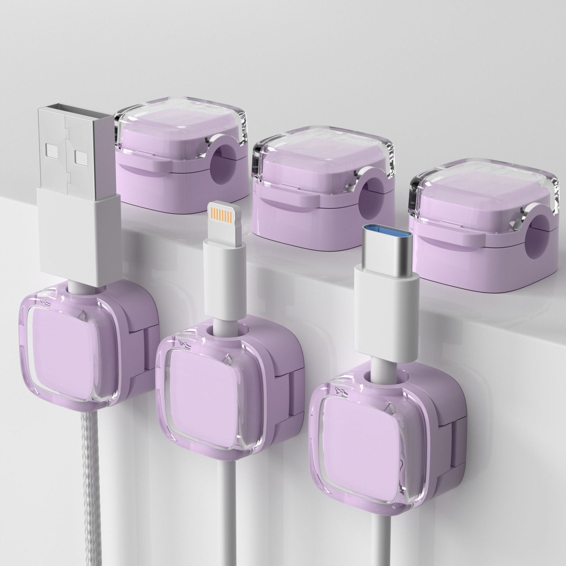 Magnetic Cable Dock | Desk Cable Manager