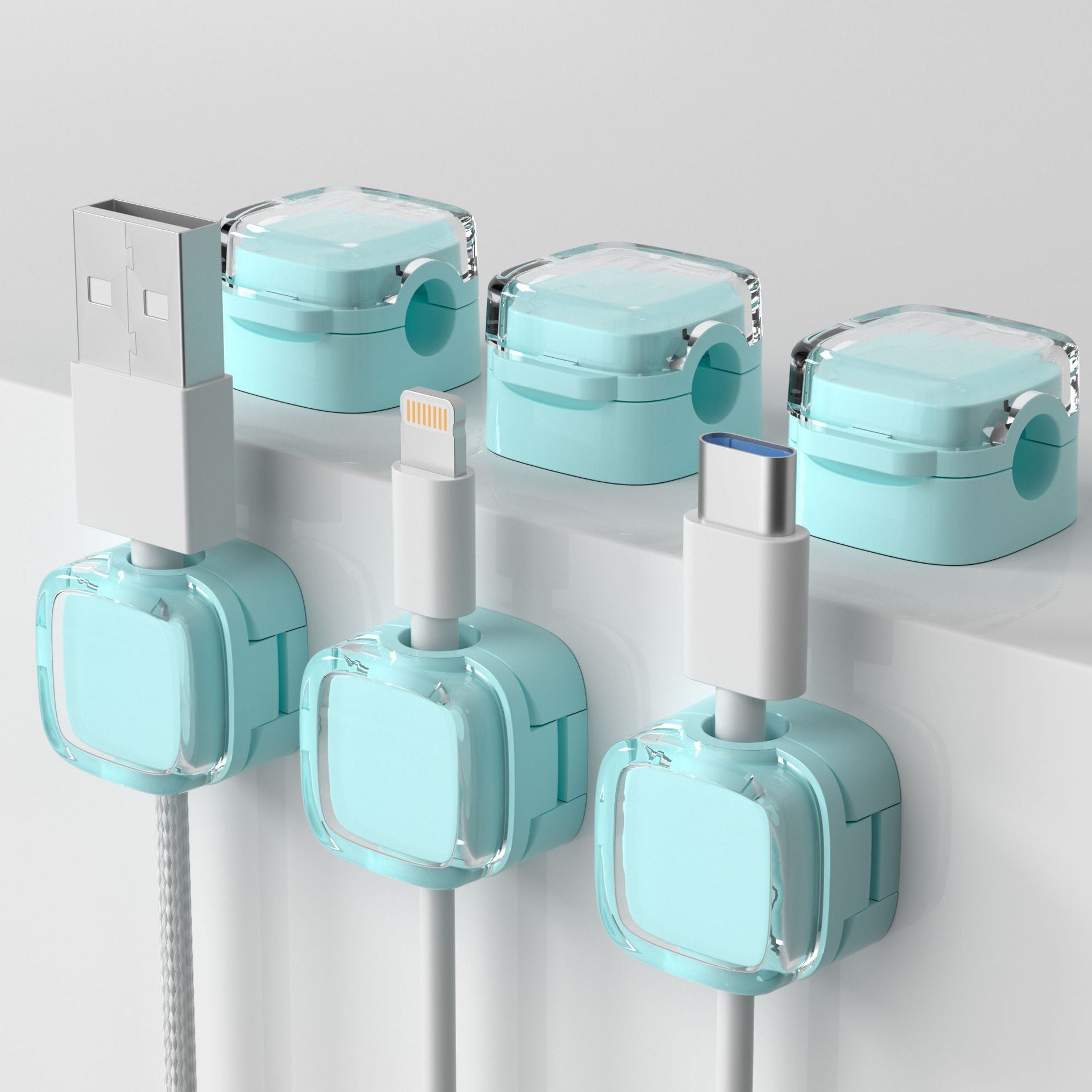 Magnetic Cable Dock | Desk Cable Manager